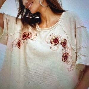 NWT Free People We the Free We The Free Harper Tee Large MSRP$128